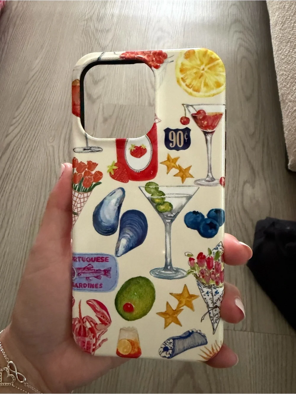 Summer Cocktail & Seafood Illustrated Phone Case